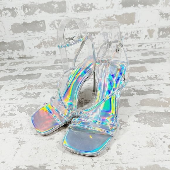 New Call it Spring Silver Angelic Heeled Sandal C60 - Picture 2 of 12